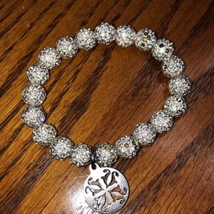 White rustic cuff